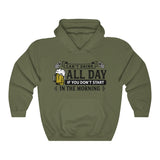 Can't Drink All Day Beer Unisex Heavy Blend™ Hooded Sweatshirt