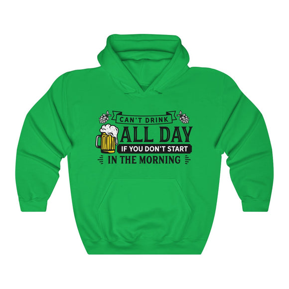 Can't Drink All Day Beer Unisex Heavy Blend™ Hooded Sweatshirt