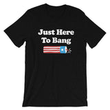 Just Here To Bang 4th of July Short-Sleeve T-Shirt