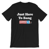 Just Here To Bang 4th of July Short-Sleeve T-Shirt