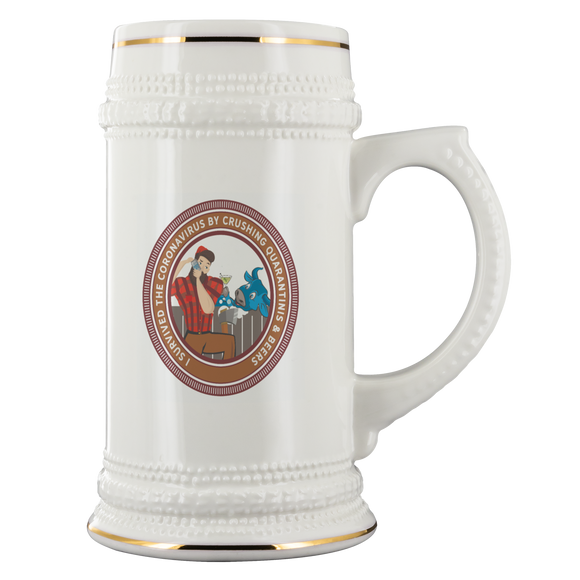 I Survived Coronavirus Beer Stein